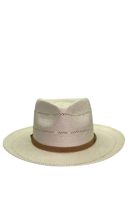 Gigi Pip Arlo Tan Band Straw Fedora