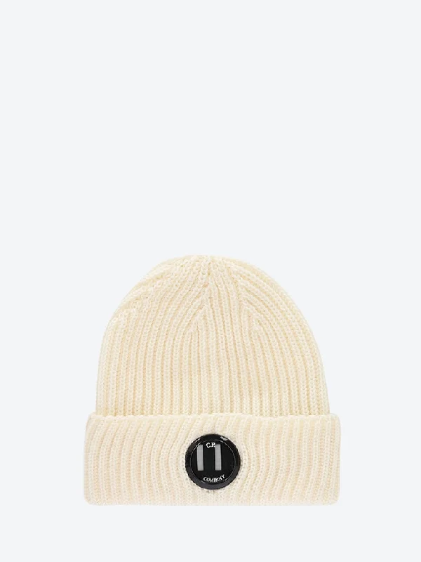 Extra fine merino wool lens beanie