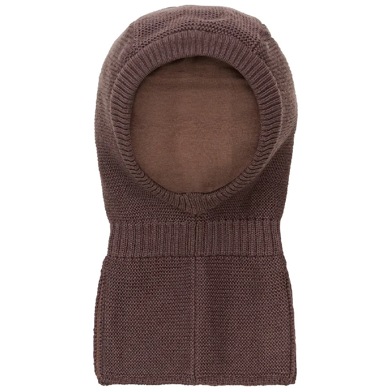 Color Kids Raisin Balaclava - Wool