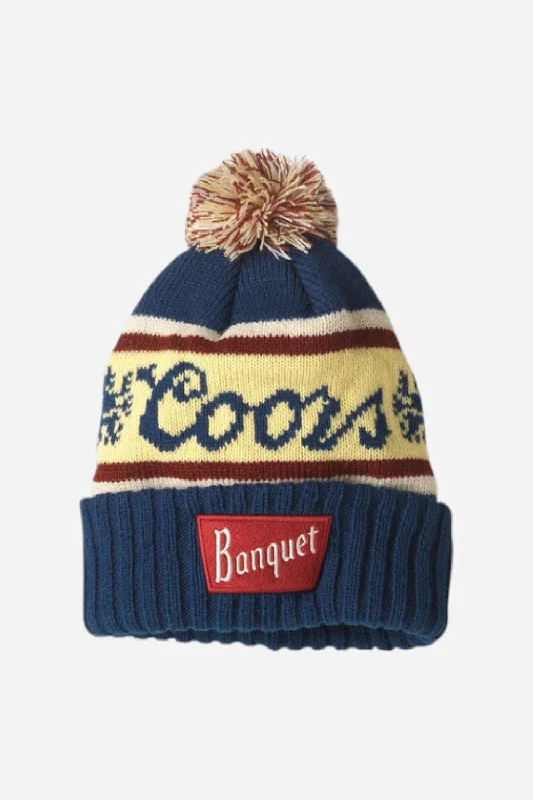 American Needle Coors Pillow Line Knit Beanie in Navy