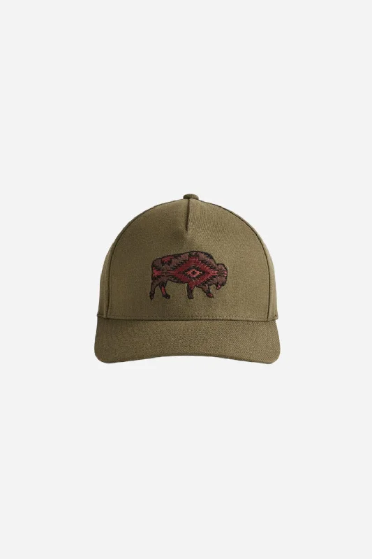 Pendleton Woolen Mills Critter Embroidered Hat in Buffalo Red