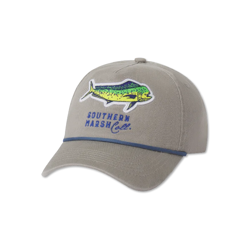 Ensenada Rope Hat - Mahi Mahi Patch