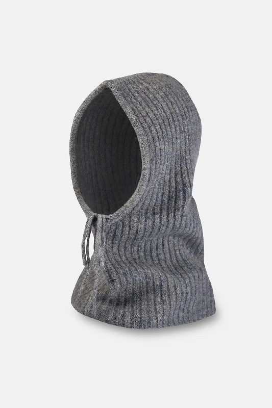 Gray Wool-Blend Tie Beanie