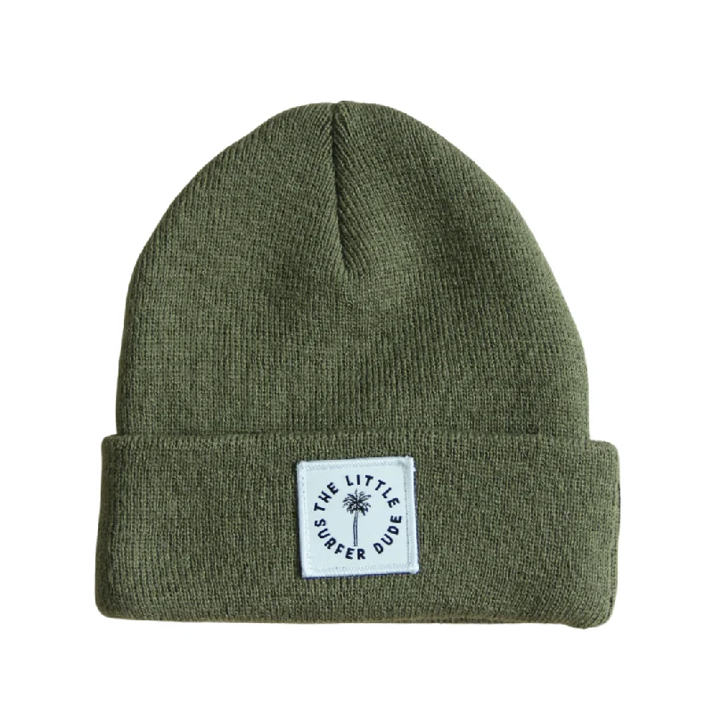 Green Little Surfer Dude Beanie