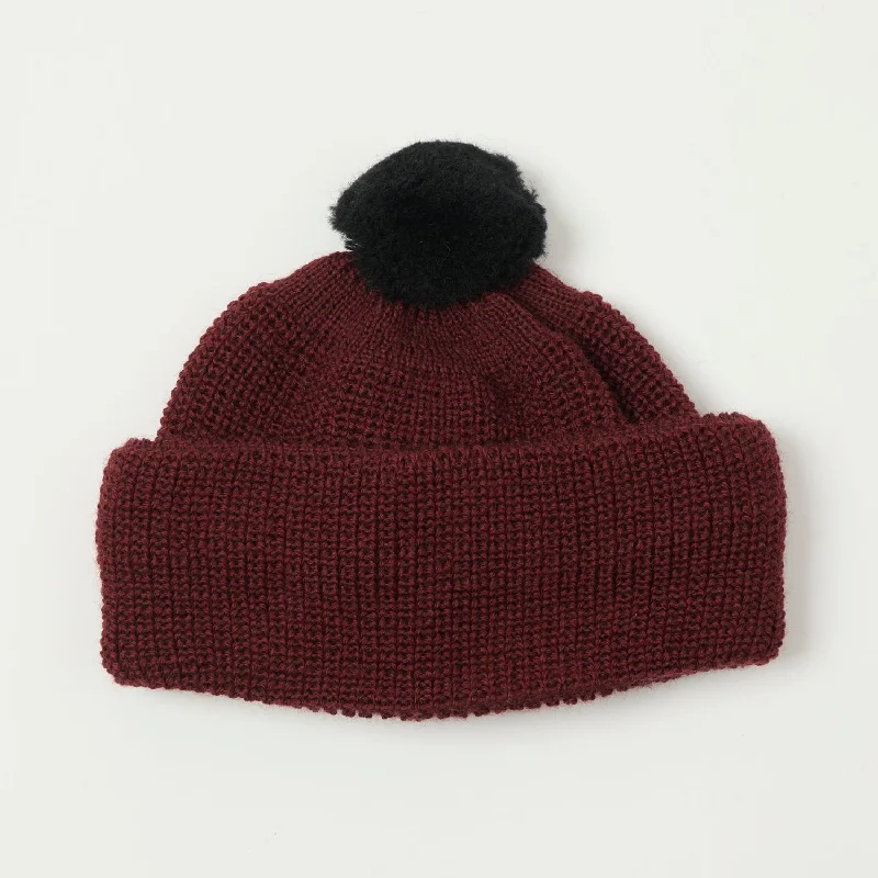 Heimat 'Muetze' Signal U Boat Hat - Burgandy/Schwarz