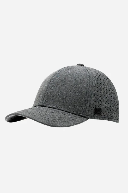 Melin Hydro A-Game Performance Snapback Hat in Heather Charcoal Grey