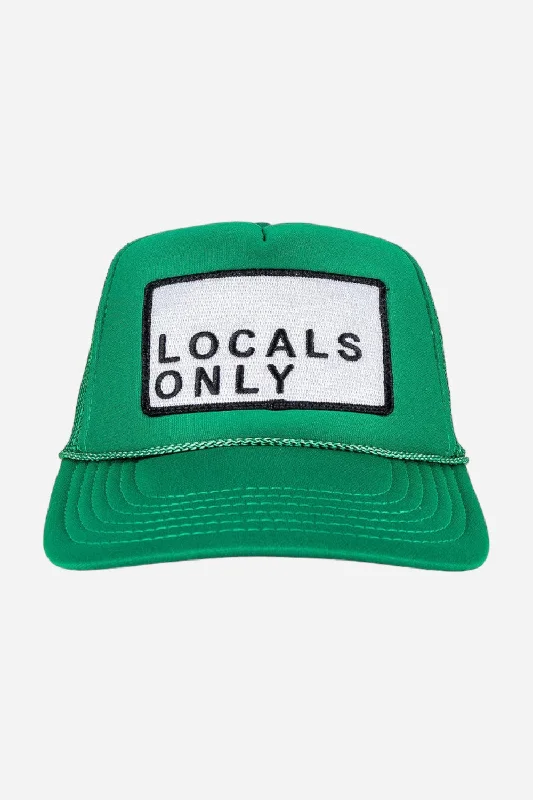 Friday Feelin Locals Only Trucker Hat in Green