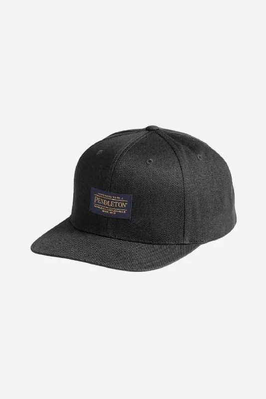 Pendleton Woolen Mills Logo Flat Brim Hat in Black