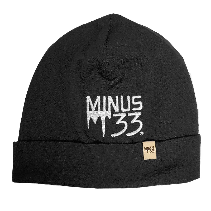 Lightweight - Minus33 Logo'd Ridge Cuff Beanie 100% Merino Wool