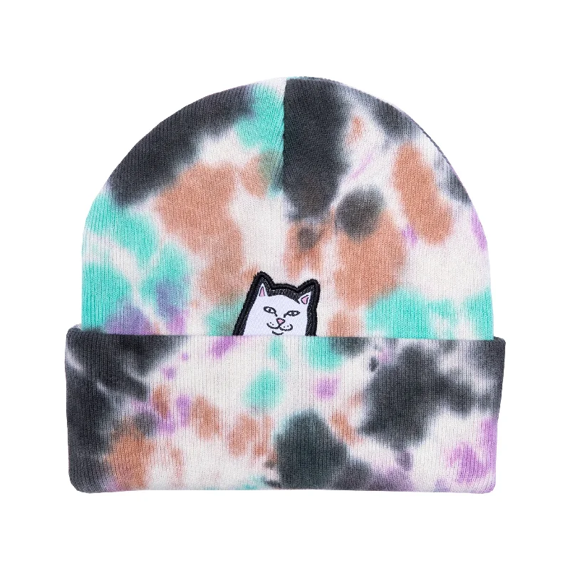 Lord Nermal Beanie (Black / Mint Tie Dye)