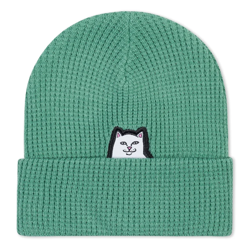 Lord Nermal Waffle Beanie (Light Pine)