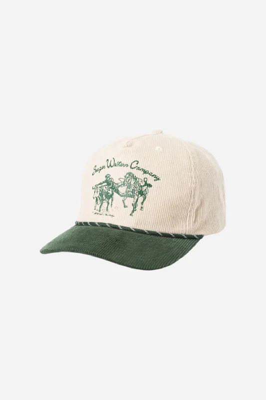 Seager Los Rios Corduroy Snapback Natural/Green