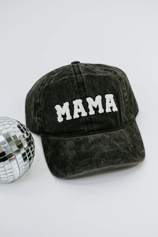 Mama Ball Cap, Black