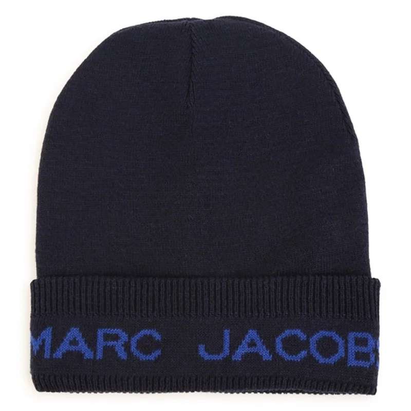 Marc Jacobs Navy Beanie