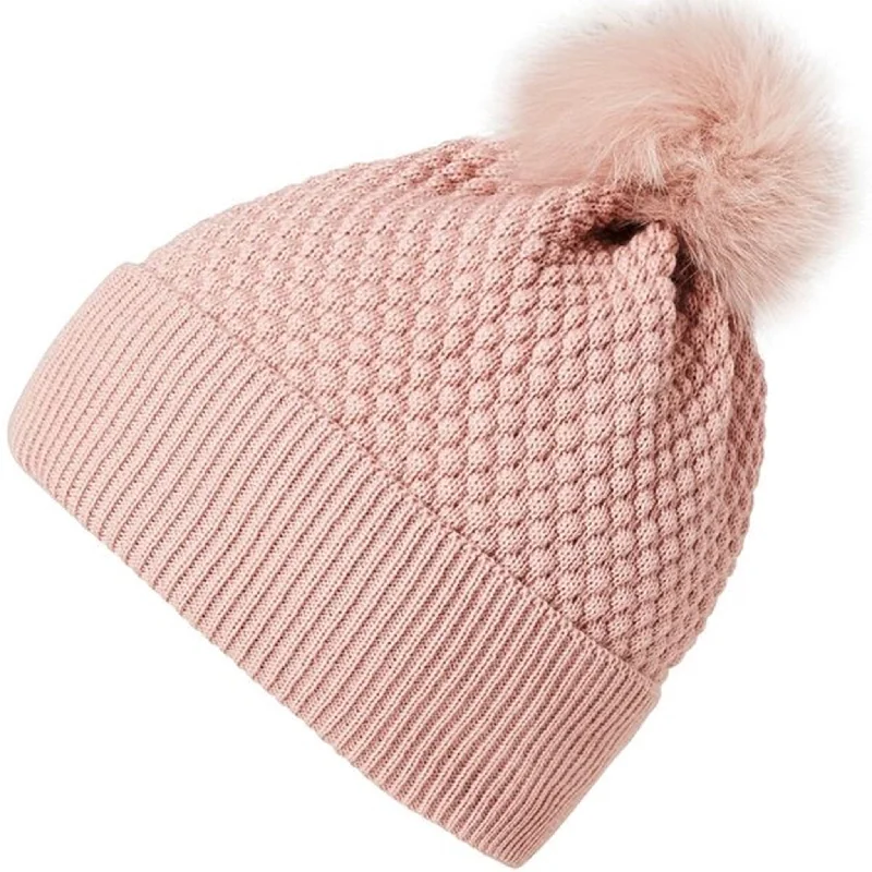 MP Chunky Oslo Beanie w. Fur French Rose 97501 4256