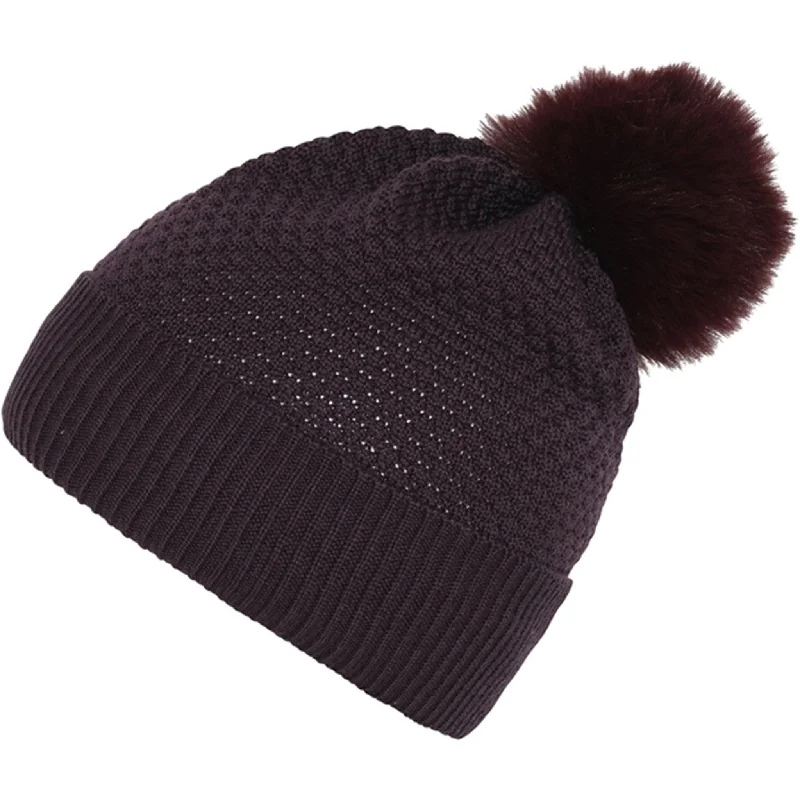 MP Danmark 97502 Oslo Wool Beanie - Fake Fur Plum Perfect