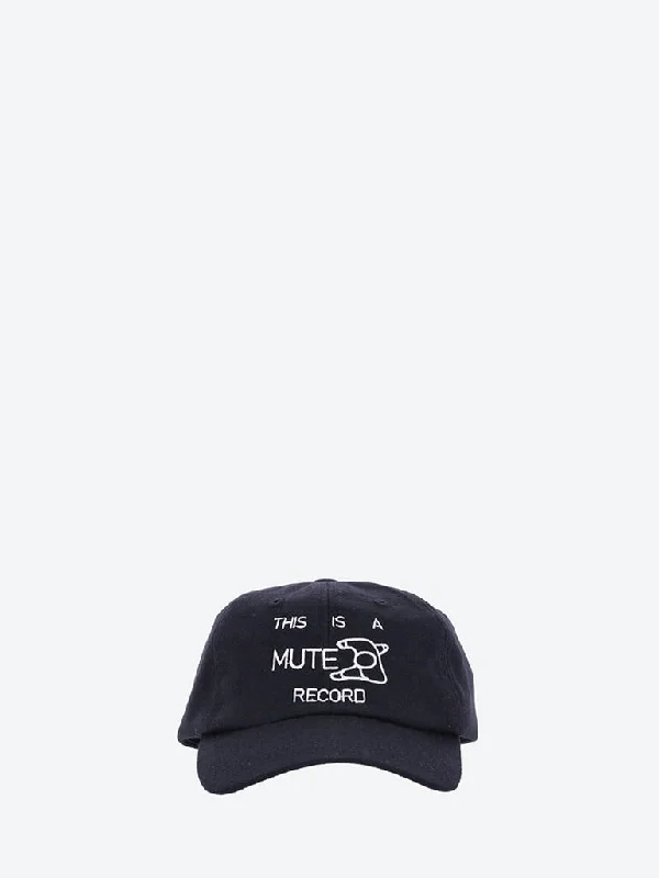 Mute record 6 panel hat