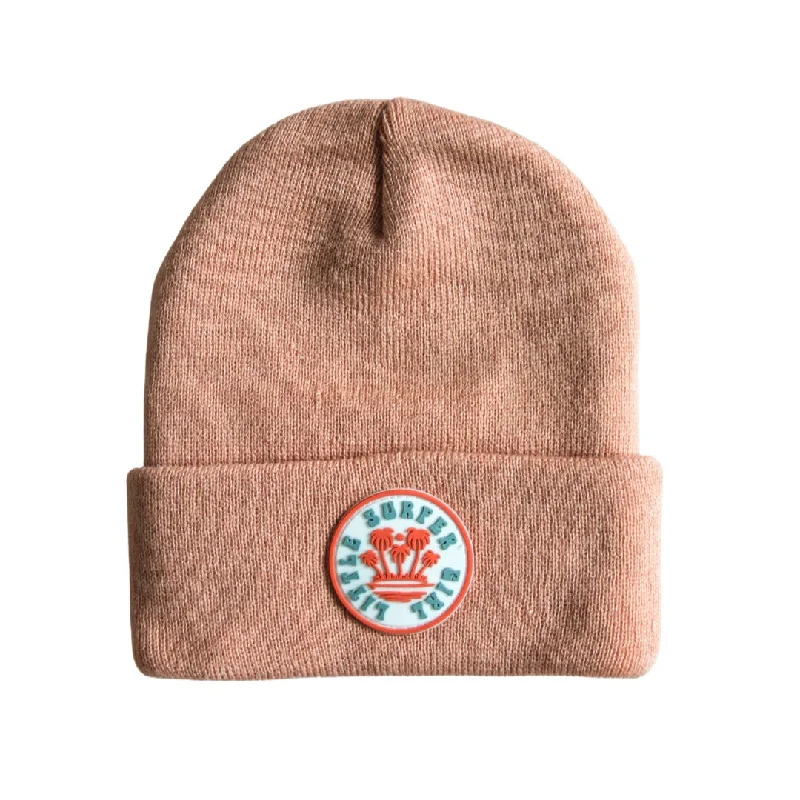 Pink Little Surfer Girl Beanie