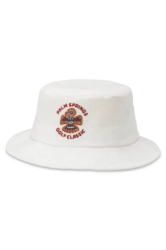 American Needle Palm Springs Twill Bucket in White