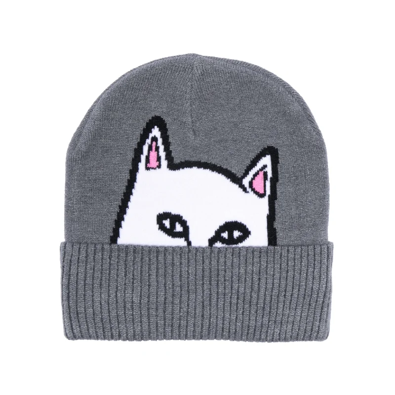 Peeking Nermal Beanie (Grey)