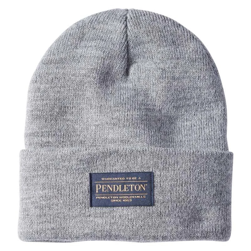 Pendleton Beanie in Light Grey Heather