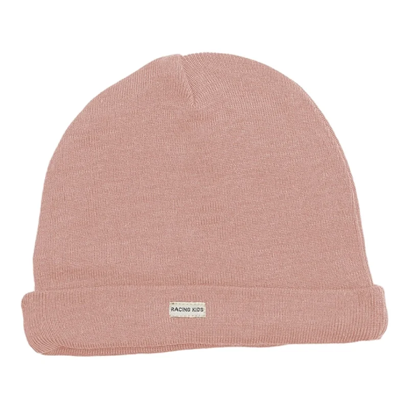 Racing Kids Beanie Wool/Cotton 2-layered Dusty Rose