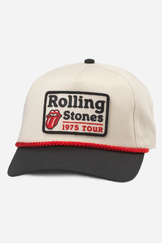 American Needle Rolling Stones Roscoe in Ivory Black