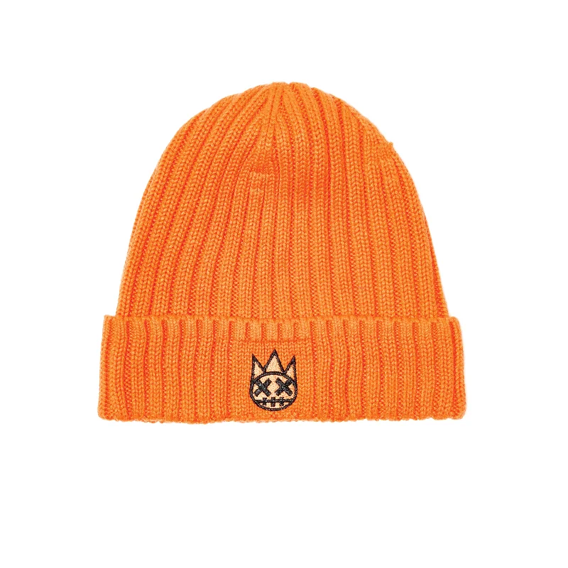 SHIMUCHAN LOGO KNIT HAT IN CORAL