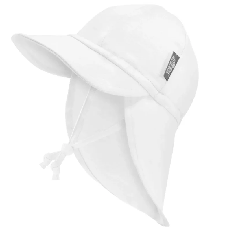 Size M (6-24): Jan & Jul Sun Soft Baby Cap - WHITE