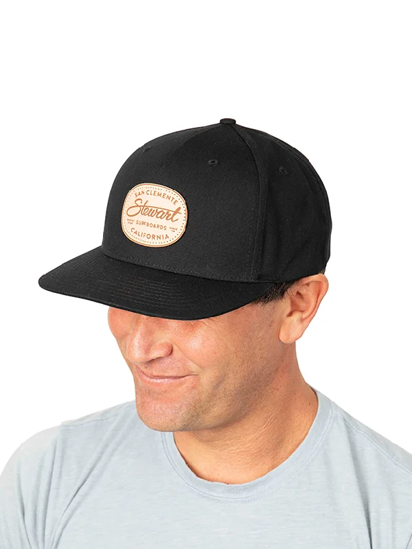 Stewart Badge Pinch Front Snapback Hat