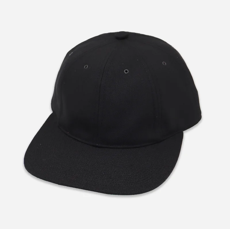 VINTAGE HOPSACK CAP - BLACK