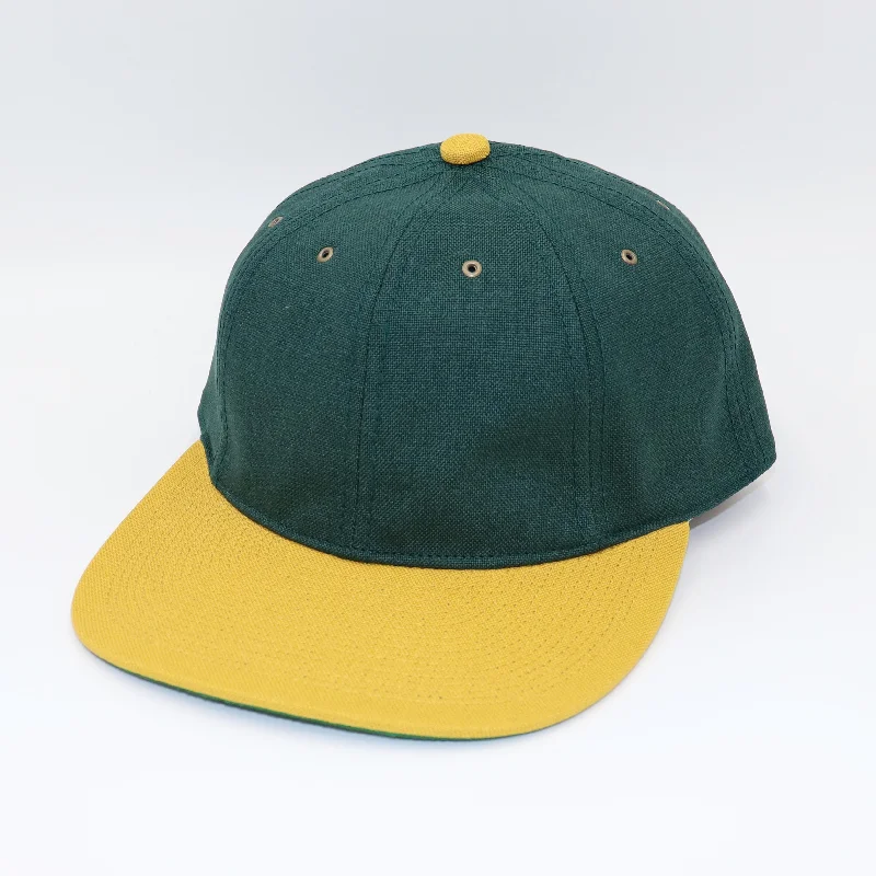 VINTAGE HOPSACK CAP - GREEN/YELLOW