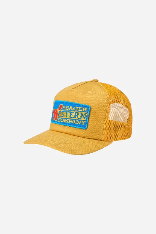 Seager Western Wear Snapback Hat in Gold Yellow