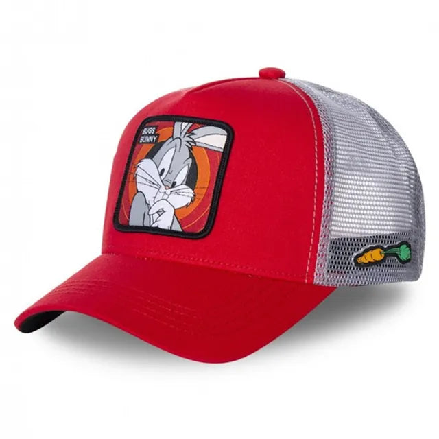 Bugs Bunny Patch Trucker Hat - Fushia