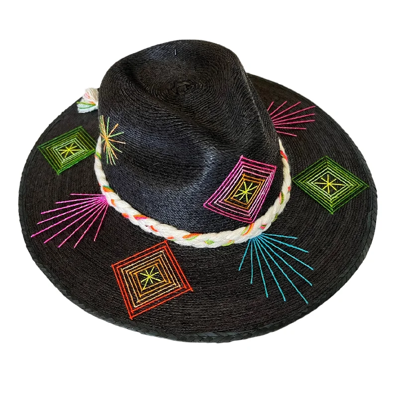 Corazon Playero Hat (Luanna Flora - Black)