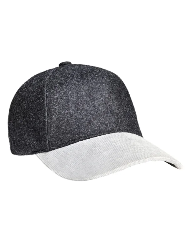 Cruz Dual Cashmere Wool Cap Charcoal