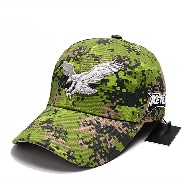 Digital Eagle Baseball Cap - Fushia