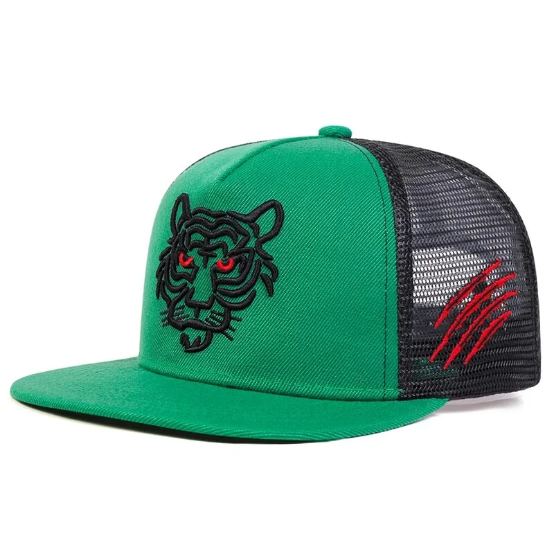 Fierce Tiger Trucker Hat - Fushia