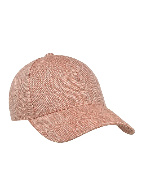 Linen Structured Cap Pale Rust