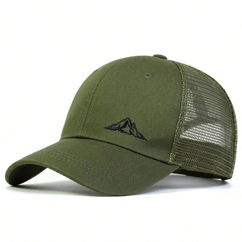 Mountain Peak Trucker Hat  - Fushia