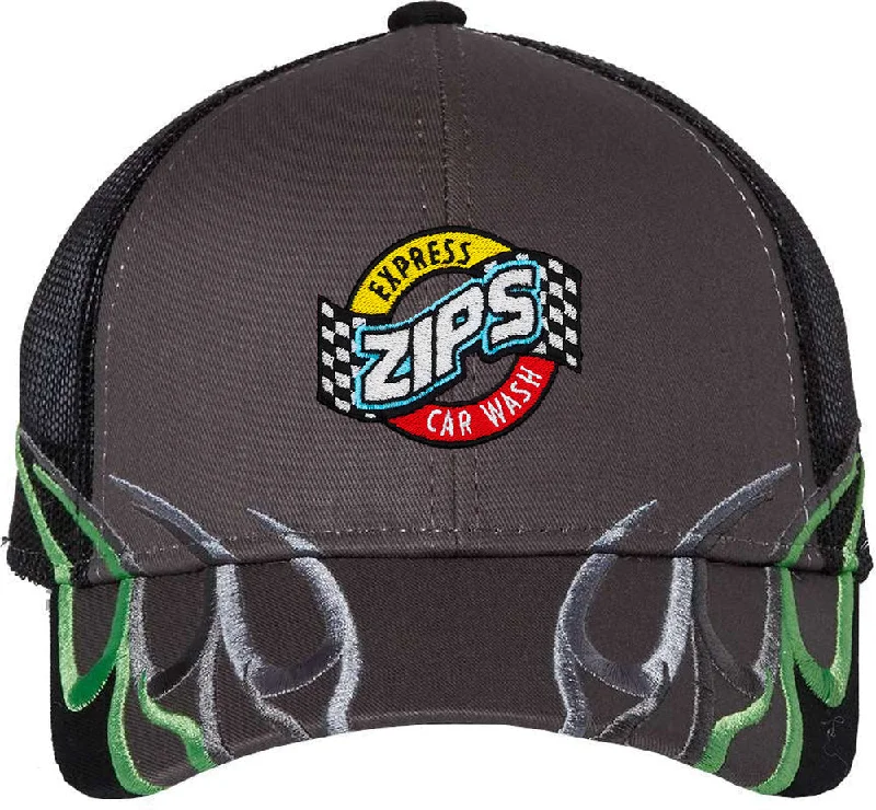 Outdoor Cap Flame Mesh-Back Cap