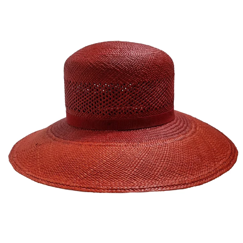 Panama Hat in Dark Orange