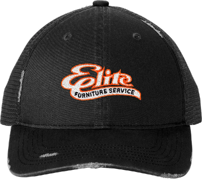 Port Authority Distressed Mesh Back Cap