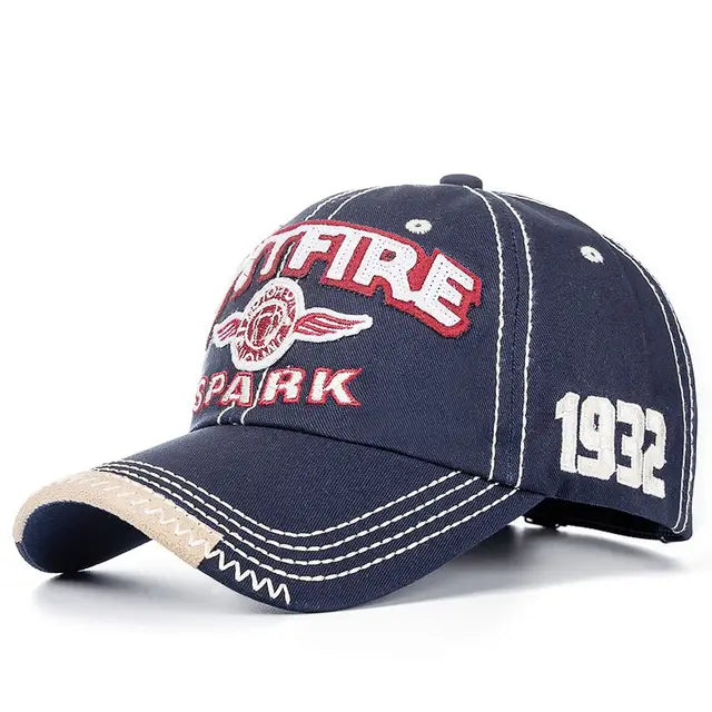 Retro Racing 'Hotfire Spark' Baseball Cap - Fushia