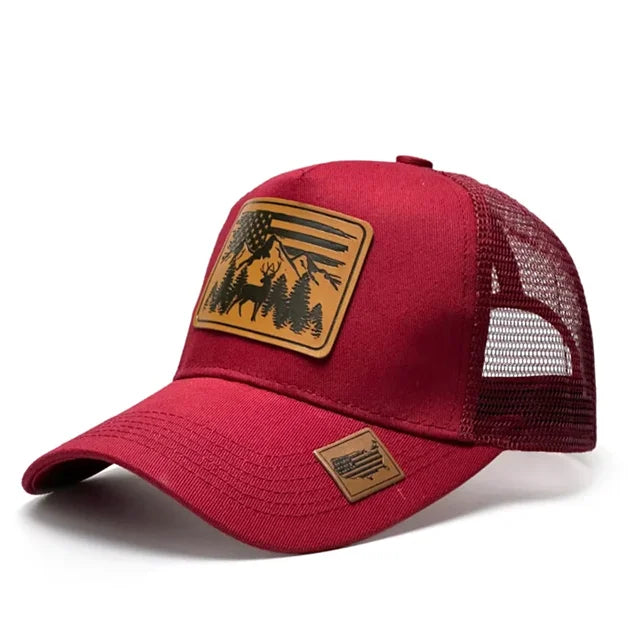 Rustic Terrain Trucker Cap - Fushia