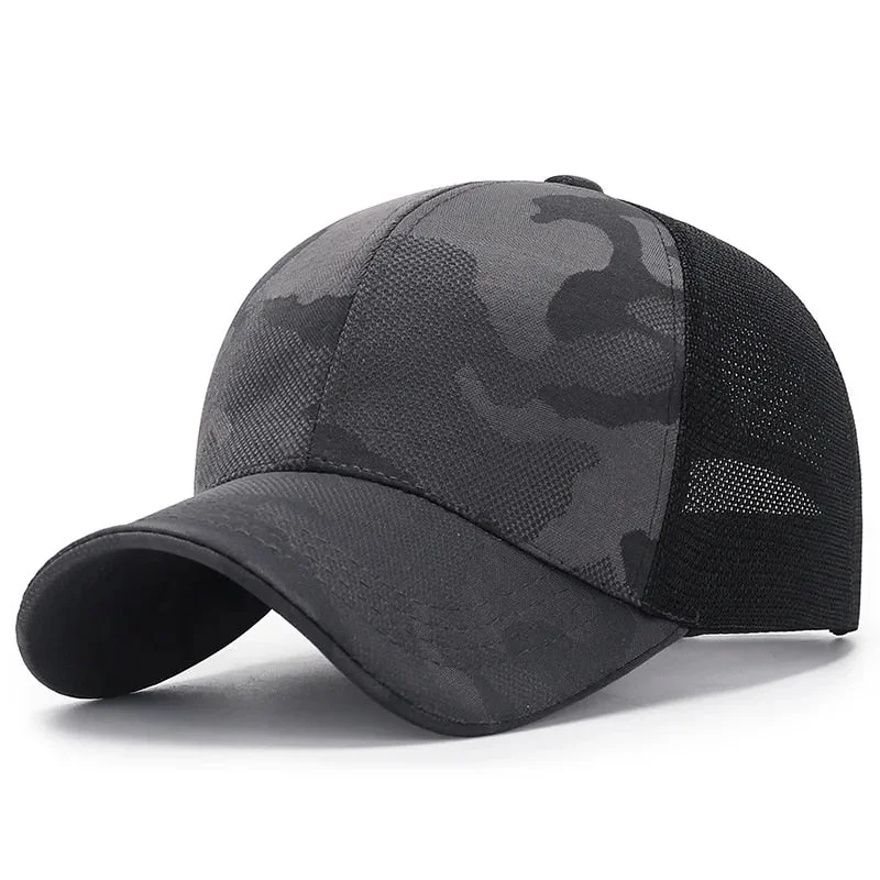 Sleek Camouflage Trucker Hat  - Fushia