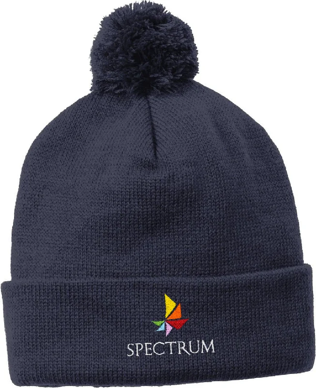 Sport-Tek Solid Pom Pom Beanie