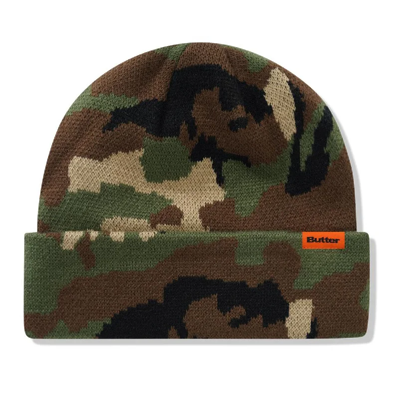 Butter Goods - Camo Cuff Beanie Woodland Camo