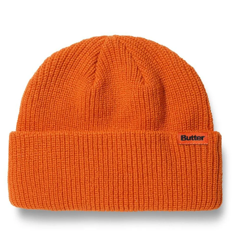 Butter Goods - Tall Wharfie Beanie Burnt Orange