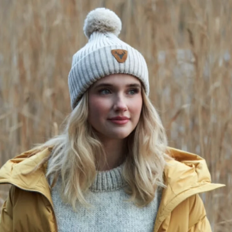 Caribou Merino Wool Pompom Beanie